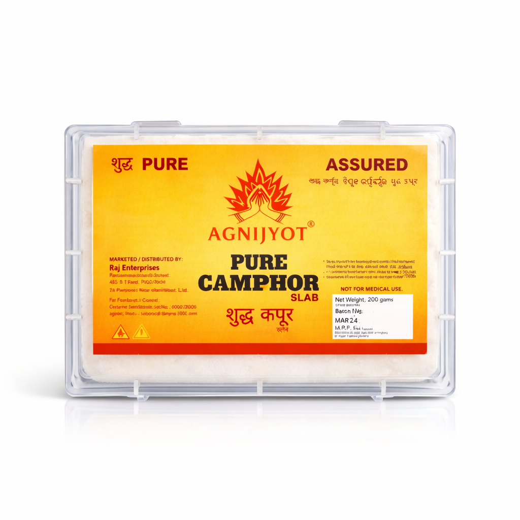 Agnijyot Camphor Slab 200g